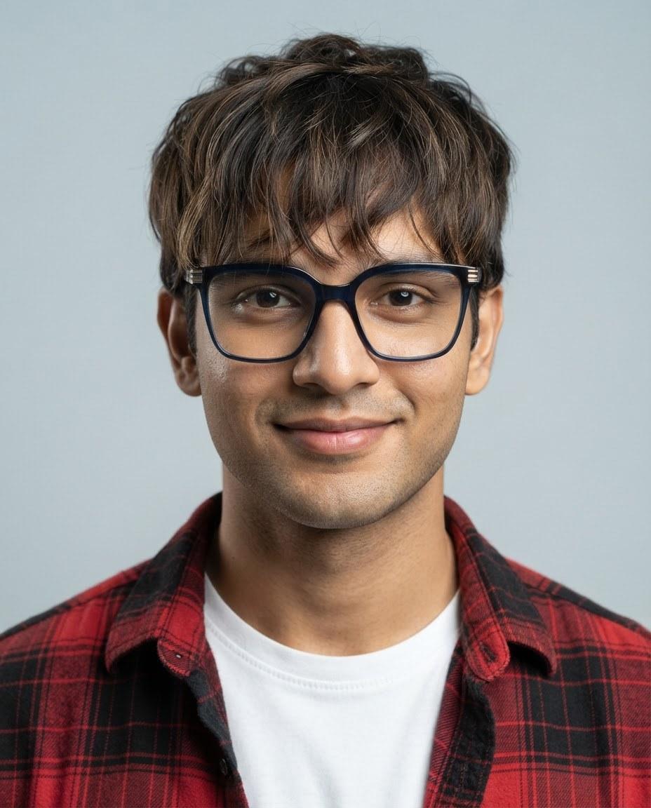 Full Rim Navy Blue Square — view 1